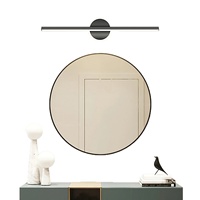 Lámpara de Pared LED de Hierro, Diseño Minimalista, Estilo Nórdico Moderno, Simple y Elegante, Iluminación Decorativa Dorada y Negra, Regulable, para Pared de Habitación