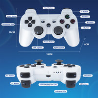 ACEBOTT integrado BT MAC Address PS3 controlador Compatible con ESP32 Dual Joysticks Robot Car Kit Control Gaming Gamepad Handle