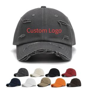 Casquette de baseball rétro style bec de canard avec trous déchirés, motif Argyle et lettres, 100% coton, réglable, pour couple, chapeau de soleil tendance toutes saisons - Product Image 6