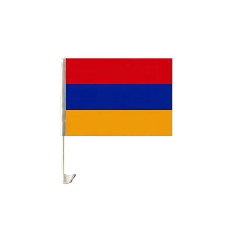 High Quality 100% polyester Armenian Car Window Flag