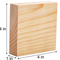 Blocs de bois non finis pour l'art et l'artisanat, panneaux en MDF pour l'artisanat, idéal pour l'artisanat, la peinture, les projets de bricolage, la sculpture, la gravure