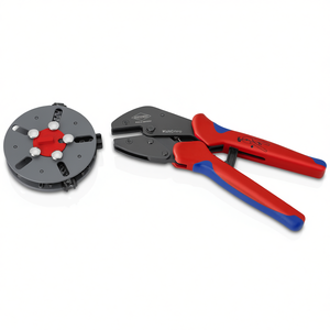 Herramienta de crimpado KNIPEX MultiCrimp con depósito para conectores de cable - Product Image 3