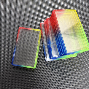 Plaque de protection arrière en TPU à paillettes dégradées 35pt pour cartes gradées, avec plaque en acrylique transparente pour PSA Slab - Product Image 6