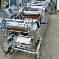 Machine à presser les nouilles automatique électrique en acier inoxydable, machine à fabriquer des nouilles fraîches automatiques fines, machine de production de rouleaux