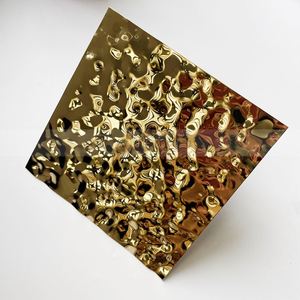 EX375 304 8K Finish 4x8 <b>Mirror</b> Water Ripple Stainless Steel <b>Sheet</b> 304 8K Finish 4x8 Wave Pattern Metal Plate - Product Image 5