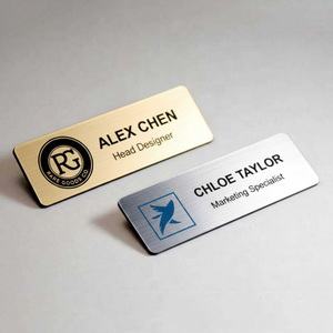 Placa de Identificación Magnética Personalizable <span class=keywords><strong>con</strong></span> Logotipo, de Aluminio, Reutilizable, para Empleados, <span class=keywords><strong>con</strong></span> Imán - Product Image 3