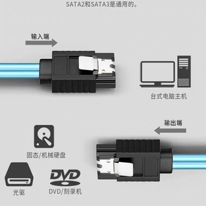 Câble de données Sata 3.0, connecteur de disque SSD droit et à angle droit pour Ssd Hdd - Product Image 3