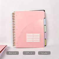 Carnet à spirales A4 personnalisé avec couverture en PP, 5 sujets, agenda scolaire, carnet de notes, agenda pour les enseignants, fournitures scolaires pour les étudiants