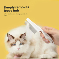Kit de Toilettage Portable pour Animaux – Brosse Autonettoyante Sûre pour Chiens et Chats, Écologique, Anti-Peluches, avec Coupe-Ongles pour Poils Longs/Courts
