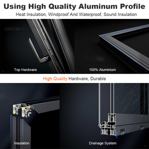 DJMI Fábrica Fabricante Ventanas y Puertas a Prueba de Huracanes Ventanas Prefabricadas Ventanas de Aluminio Comercial Doble Panel - Product Image 3