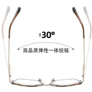 กรอบแว่นตา Cat Eye รุ่น 87275 แบบเต็มกรอบ ป้องกันแสงสีฟ้า วัสดุ TR90 สำหรับทั้งชายและหญิง ขาแว่นโลหะแบบสปริง ดีไซน์ทรงสี่เหลี่ยม - Product Image 3