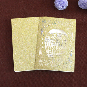 <span class=keywords><strong>Carte</strong></span> pliée <span class=keywords><strong>à</strong></span> paillettes Offre Spéciale motif animal cheval <span class=keywords><strong>carte</strong></span> <span class=keywords><strong>de</strong></span> remerciement <span class=keywords><strong>Invitation</strong></span> <span class=keywords><strong>de</strong></span> <span class=keywords><strong>mariage</strong></span> papier doré cartes <span class=keywords><strong>d</strong></span>écoupées au laser - Product Image 6