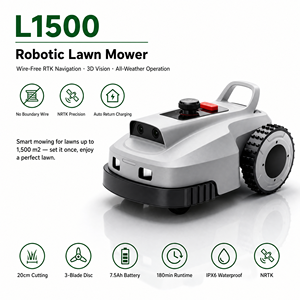 Robot Rasaerba Intelligente 2026 con Larghezza di Taglio di 22 cm, Rasaerba Automatico per Giardini di 1500 mq con Navigazione GPS - Product Image 1