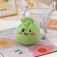 Porte-clés en peluche mini-boulettes de 4 pouces, accessoires de sac cadeau, breloques, mascotte en peluche