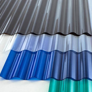 Lastra in <span class=keywords><strong>Policarbonato</strong></span> Ondulato <span class=keywords><strong>Trasparente</strong></span> Ignifugo Rivestito a Colori <span class=keywords><strong>per</strong></span> <span class=keywords><strong>Coperture</strong></span> - Product Image 1