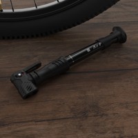 Pompe à air portable mini haute pression en aluminium pour vélo avec valve intelligente et levier de valve en plastique