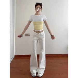 <span class=keywords><strong>Prix</strong></span> de gros : Jean en denim bleu délavé pour <span class=keywords><strong>femme</strong></span>, taille mi-haute, léger, respirant, extensible, grande taille, collection automne - Product Image 5