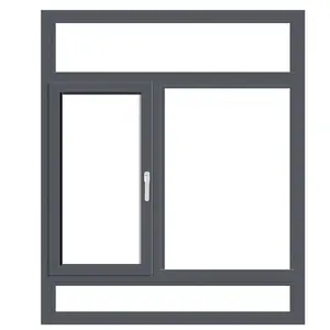 Sıcak satış şeffaf cam ev tasarımı avustralya alüminyum kanatlı pencere