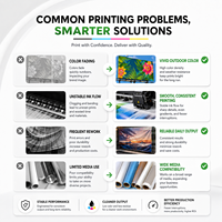 Disolvente Ecológico Compatible para 1L CMYK para Roland Mimaki Mutoh para Impresoras de Formato Ancho para Imprentas Impresión Digital