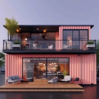 Maison mobile portable 2-3 chambres, conteneur pliable 20ft 40ft, abri étanche prêt à l'emploi pour appartement