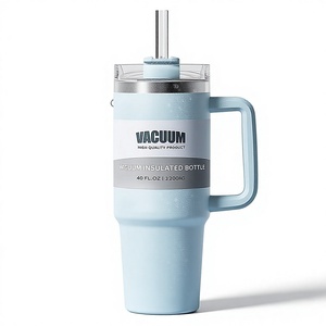 Gobelet isotherme de 40 oz pour voiture, grande capacité, en acier inoxydable 304, pour café glacé, bouteille d'eau antichute pour véhicule, modèle transfrontalier - Product Image 1