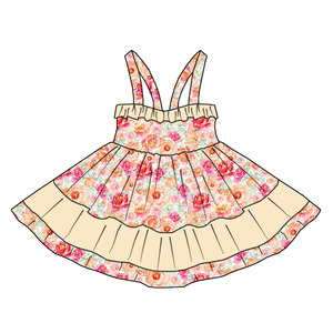 Robe pour enfants personnalisable <span class=keywords><strong>de</strong></span> style boutique, dentelle assortie, grande jupe, jupe <span class=keywords><strong>de</strong></span> princesse pour fille, robe d'anniversaire, robe <span class=keywords><strong>de</strong></span> fête pour enfants - Product Image 2