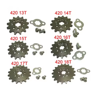 Sportsmoto EN STOCK Pignon avant 420 13-18 dents 17mm ID pour moto tout-terrain chinoise, VTT, quads, karts