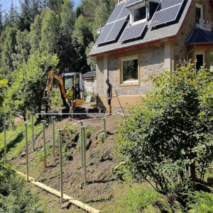 Tornillo de tierra galvanizado en caliente Valla de casa prefabricada Cimientos de cubierta de madera Sistema de montaje solar Anclaje Perno de anclaje Anclaje de poste - Product Image 4