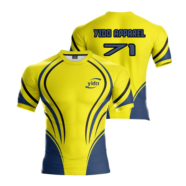 Factory Direct Supply Top Nieuw-zeeland Sublimatie Rugby Jersey Met Groothandel Prijs