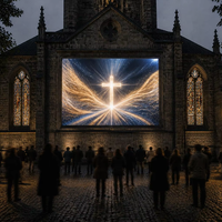 Écran LED fixe extérieur pour stades et églises, grand écran vidéo pour événements en direct, panneau couleur pleine résolution lisible en plein soleil