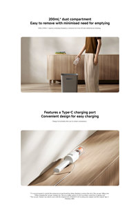 E204เครื่องดูดฝุ่นไร้สาย P30 Xiaomi | เครื่องดูดฝุ่นมือถือแบบชาร์จไฟได้180W พร้อมที่กรอง HEPA สำหรับบ้านและรถยนต์ - Product Image 5