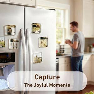 Smooth Surface Oem <b>Strong</b> Magnetic Waterproof Acrylic High Definition Refrigerator <b>Magnet</b> for Diy Photo Gift - Product Image 3
