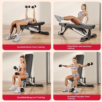 Banc de musculation professionnel robuste et réglable, équipement de musculation multifonctionnel, chaise de fitness pour haltères