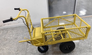 Chariot utilitaire électrique robuste chariot de jardin caractéristiques Wagon brouette mobile entrepôt plate-forme outil chariot stockage Shopping - Product Image 6