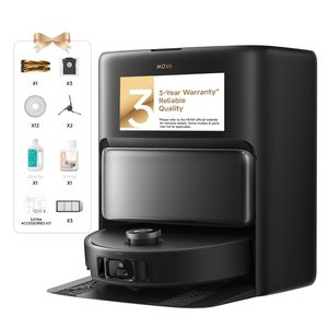 หุ่นยนต์ดูดฝุ่นถูพื้น Mova V50 Ultra แรงดูด 24000 Pa ทำความสะอาดตัวเองได้ ยกขึ้นลงได้ ระบบนำทางหลบสิ่งกีดขวาง ถูพื้นด้วยน้ำอุ่น - Product Image 2