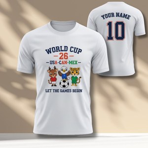 T-shirt unisex per tifosi di calcio internazionali, girocollo, manica corta, sportiva, casual, con grafica - Product Image 1