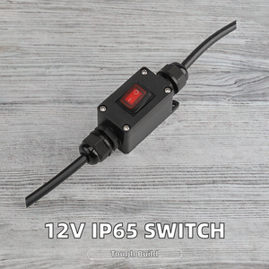 Pequeño 12V/<span class=keywords><strong>220V</strong></span> IP65 Interruptor basculante en línea a prueba de agua Interruptor de encendido-apagado electrónico de plástico para uso en exteriores 6A/10A Máx. Voltaje 1NO - Product Image 4
