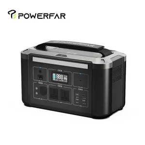 Mobile solar generator station charger 700W LFP battery for camping tent outdoor work energy supply home standby power