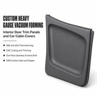 Panneau de garniture de porte intérieure automobile thermoformé sur mesure en plastique ABS+ASA, épaisseur élevée, pour habitacle de voiture, fabrication OEM