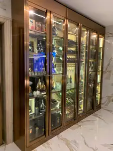 Wine Cabinets With Stainless Steel Shelf Display Cooler Wine Cabinet Bar Living Room For Sale In Factory