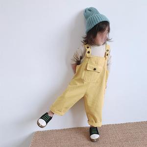 Enfants Automne Nouveau Garçon Vêtements Enfants 2 ans Enfants Pantalons Bébé Fille Bretelles - Product Image 4