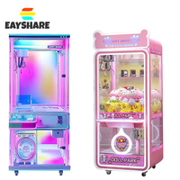 Eayshare Jeux de receveur de poupées bon marché à pièces Machine Prize Arcade Game Skill Toy Crane Claw Machine