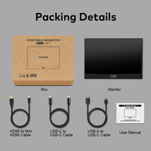 1920*1200P IPS portable <b>monitor</b> laptop screen extender dual screen portable display 14 inch gaming <b>monitor</b> for travel business - Product Image 6