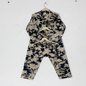 Best Selling Cotton Pajama Set Long <b>Pant</b> - Cotton Nightwear, Women's Bohemian Summer Sleepwear & Loungewear Gift - Product Image 5