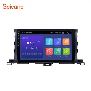 Car Radio 10.1 Inch Android 11.0 for Toyota Highlander 2015 Auto Stereo Support Carplay Rearview Camera DVR USB