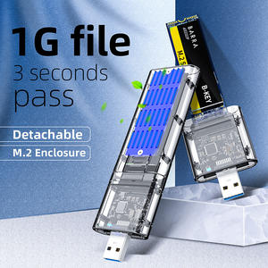 MAIWO K1714S Kotak Penyimpanan SSD M.<span class=keywords><strong>2</strong></span> NGFF Tanpa Alat USB3.<span class=keywords><strong>2</strong></span> Gen <span class=keywords><strong>2</strong></span> x 1 USB A untuk Solid State Drive tanpa Kabel - Product Image 1