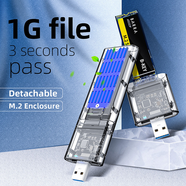 MAIWO K1714S Tool Free NGFF M.2 SSD Enclosure USB3.2 Gen 2 x 1 USB A Solid state drive case box without Cables