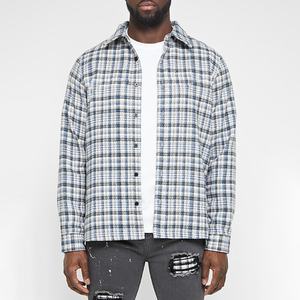 Chemise en flanelle à carreaux décontractée pour homme, sur mesure, en gros, 100% coton - Product Image 2