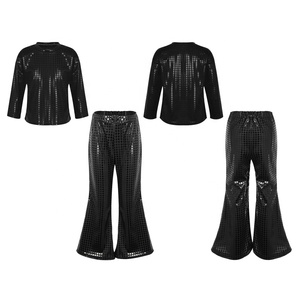 Costumi da ballo all'ingrosso per bambini e ragazzi (2-14 anni) - Top con <span class=keywords><strong>pantaloni</strong></span> a zampa per spettacoli teatrali, competizioni e feste - Product Image 2