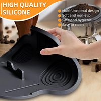 Tapis de bar à café en silicone, accessoires pour bar à café, tapis de tamping pour expresso, antidérapant, imperméable, station de tamping pour comptoir